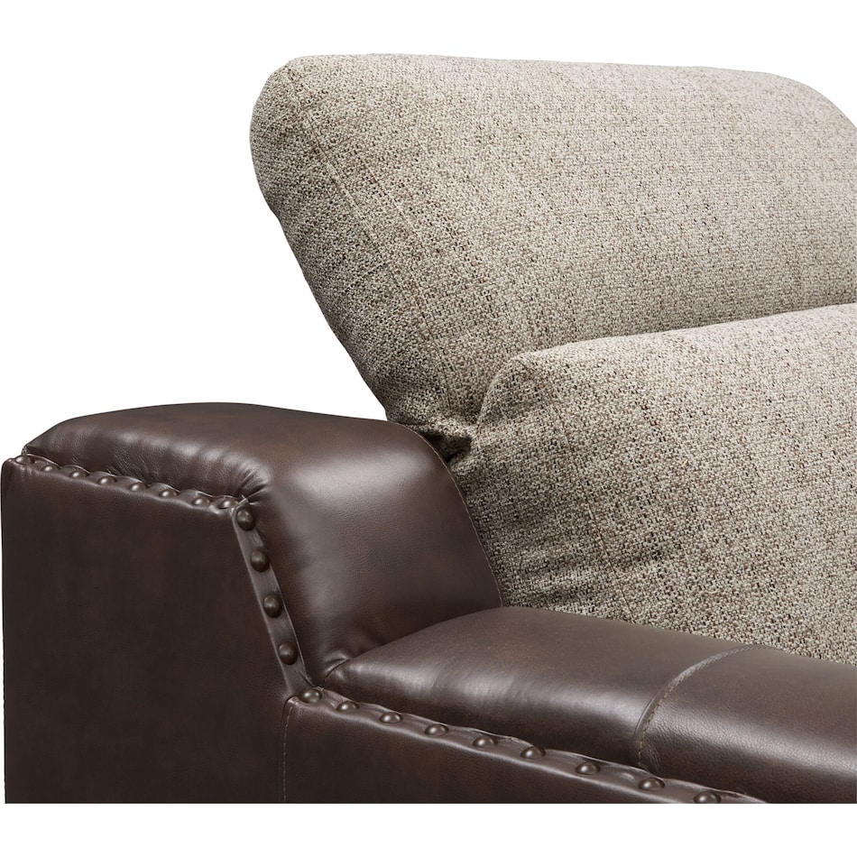 bridgeport dark brown power recliner   