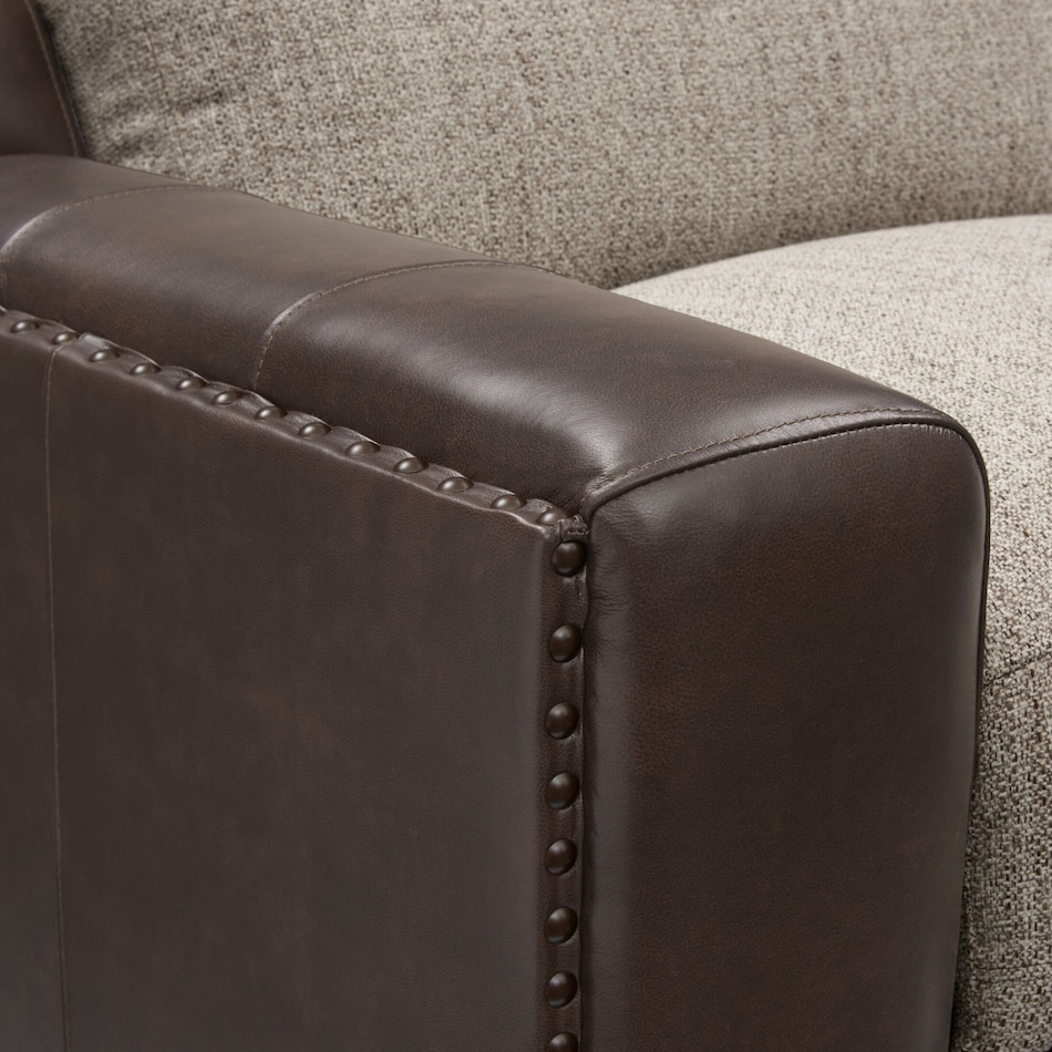 bridgeport dark brown power recliner   