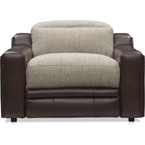 bridgeport dark brown recliner   