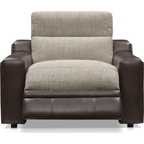 bridgeport dark brown recliner   