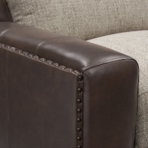 bridgeport dark brown recliner   