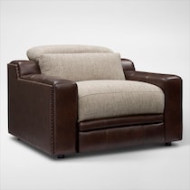 bridgeport dark brown recliner web   
