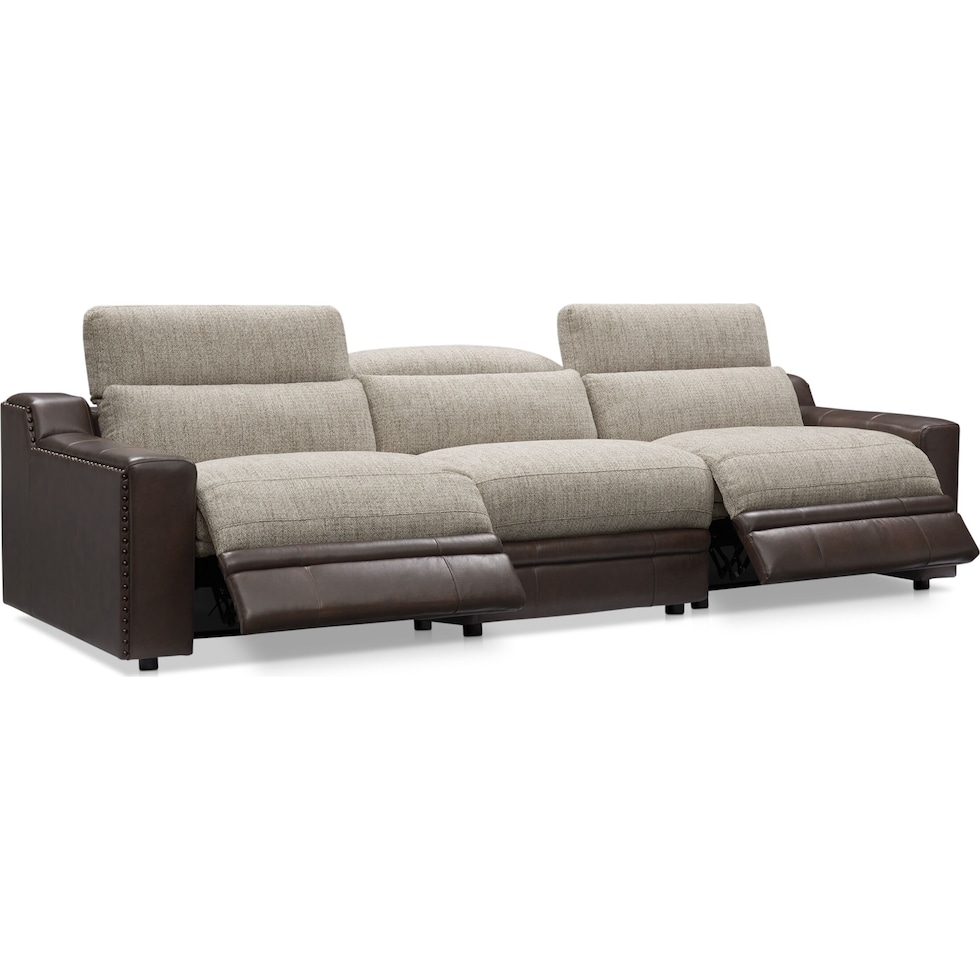 bridgeport dark brown sofa   