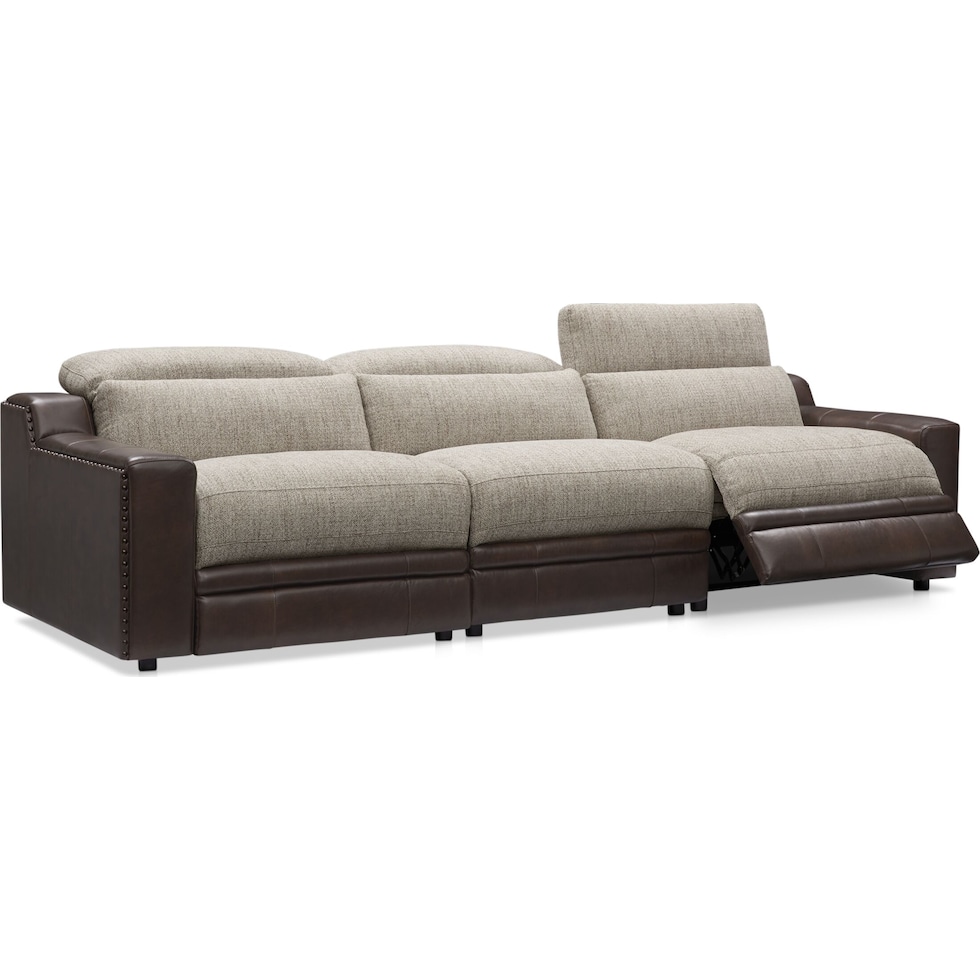 bridgeport dark brown sofa   