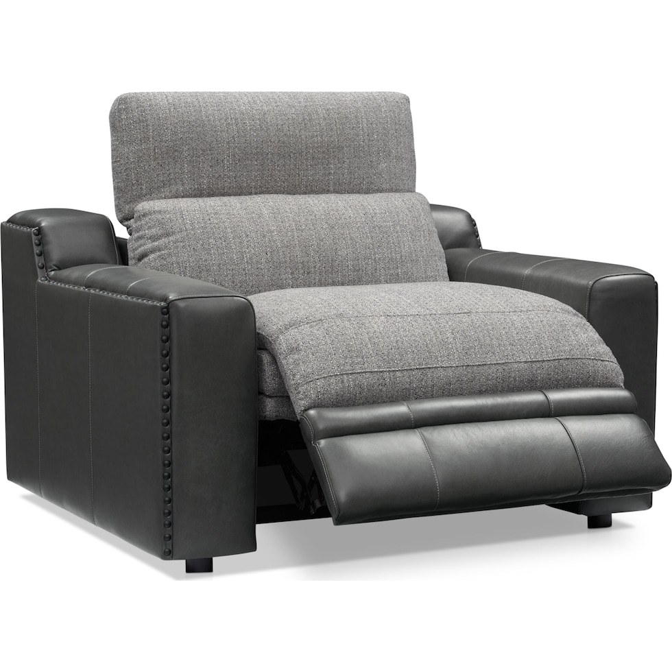 bridgeport gray recliner   