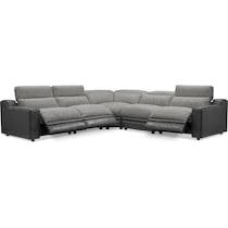 bridgeport gray sectional   