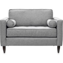 brie gray chair and a half   