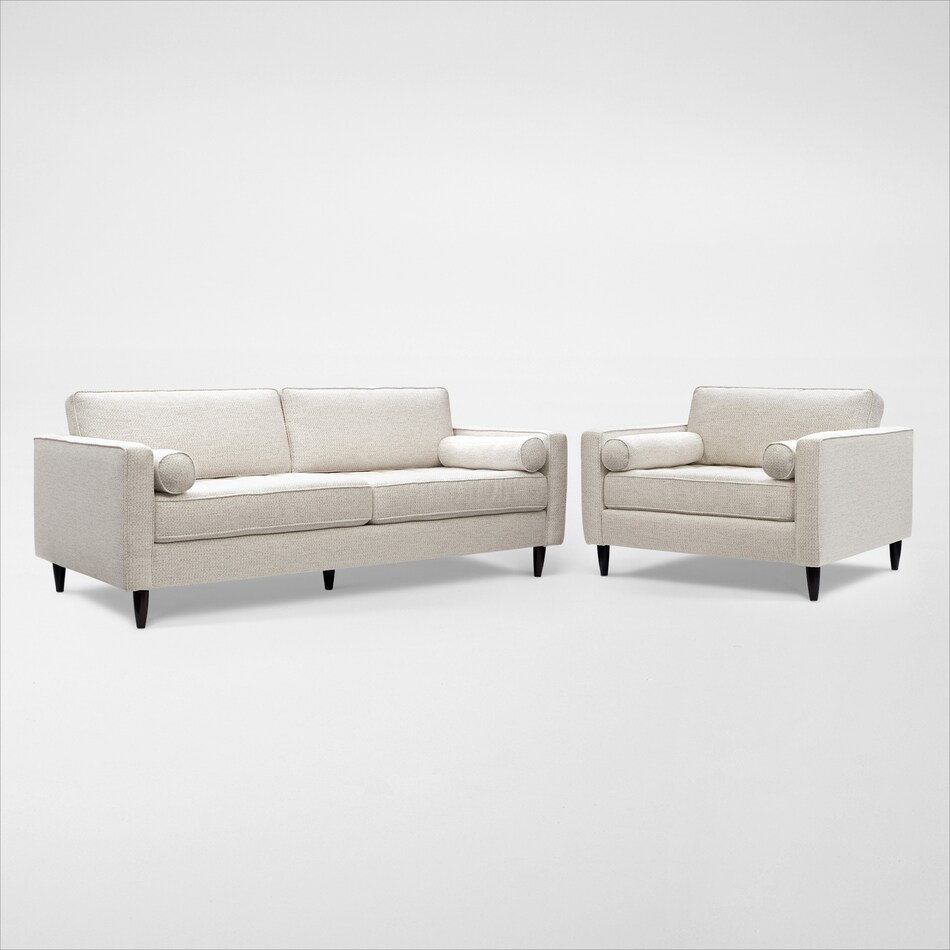 Brie Sofa and Chair and a Half Set American Signature Furniture