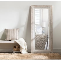 brielle white floor mirror   