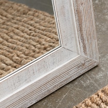 brielle white floor mirror   