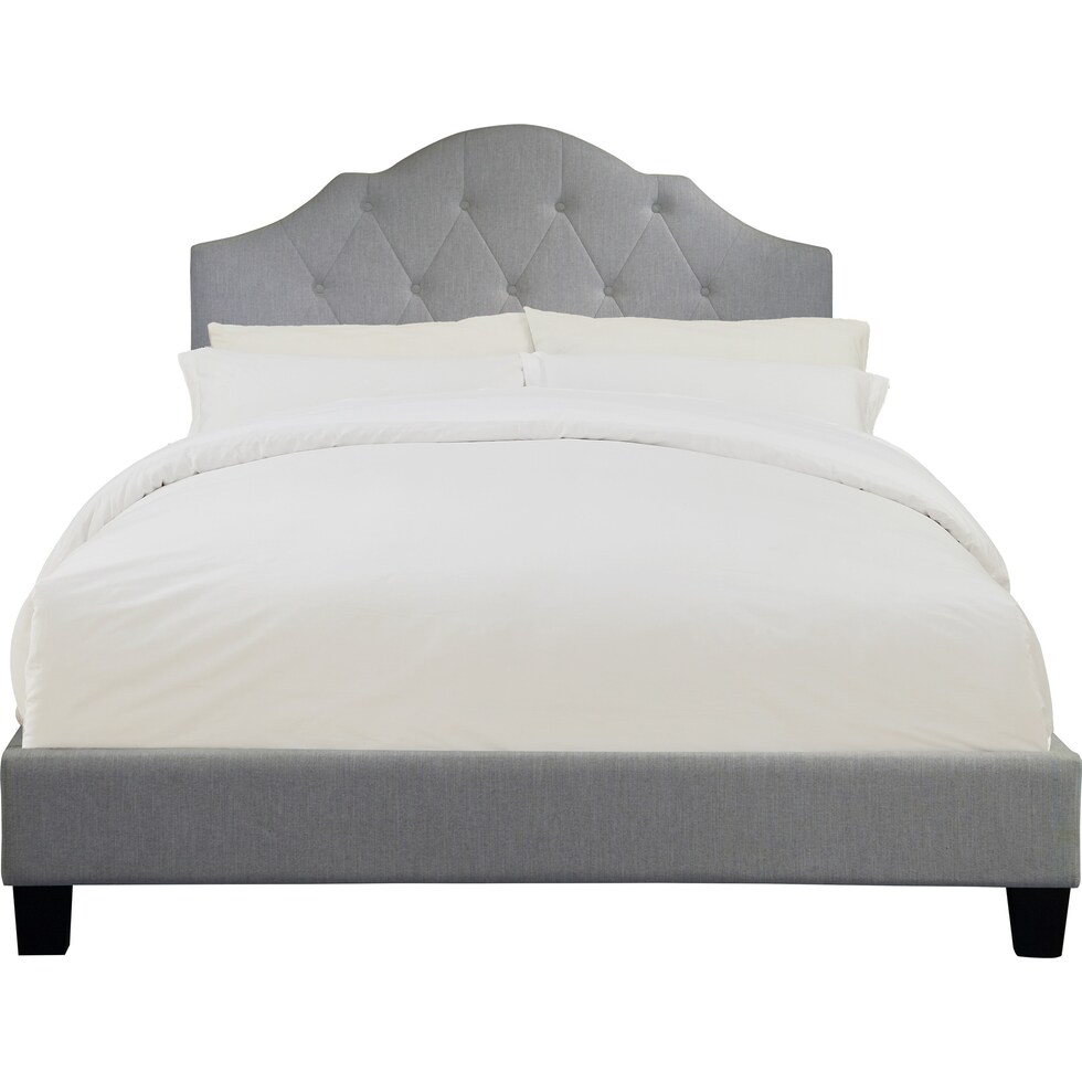 brigid gray full bed   