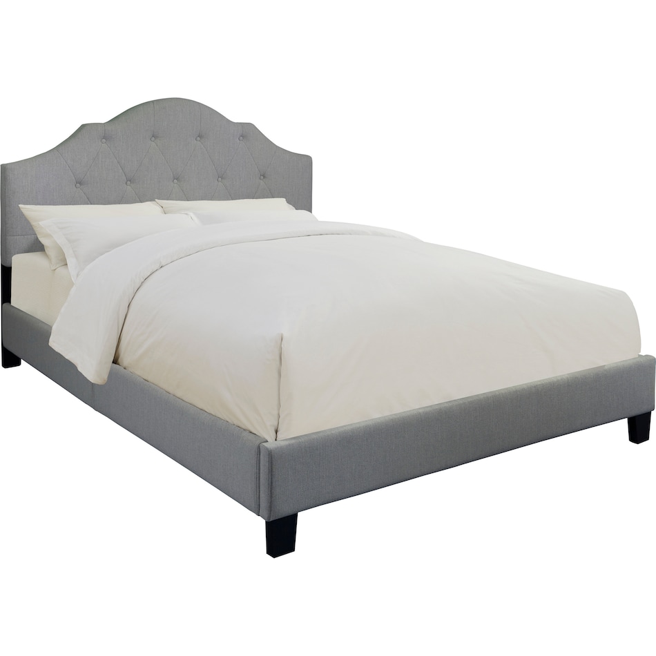 brigid gray king bed   