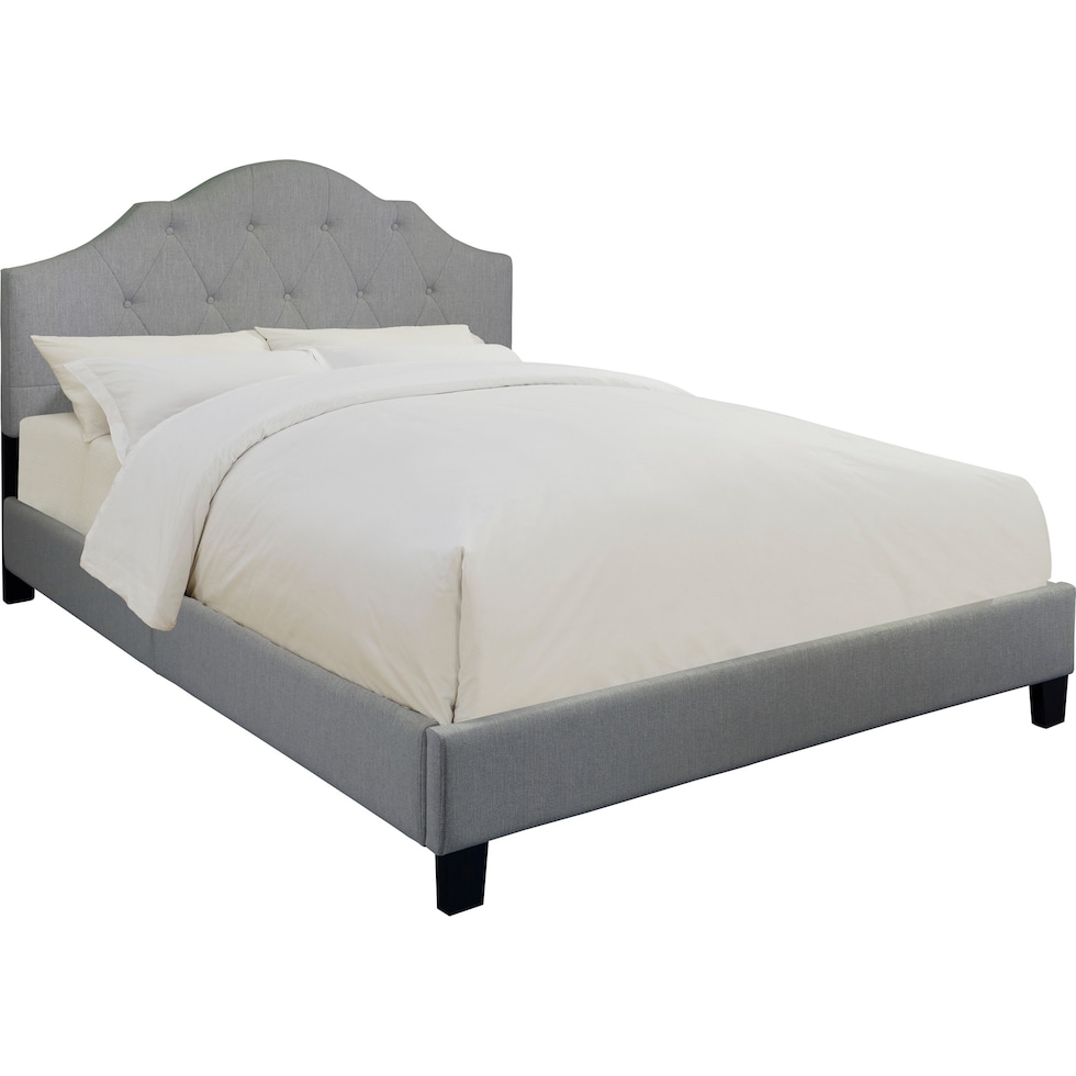 brigid gray king bed   