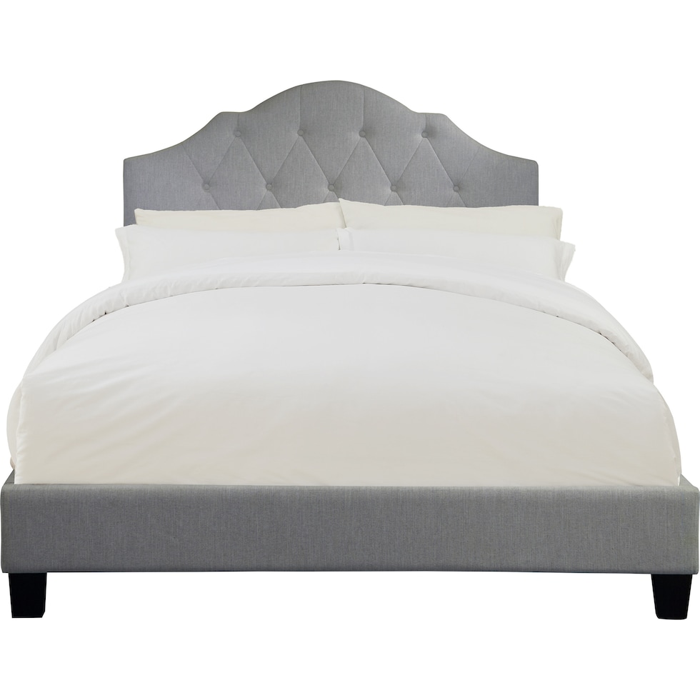 brigid gray king bed   