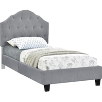 brigid gray twin bed   