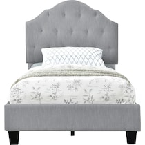 brigid gray twin bed   
