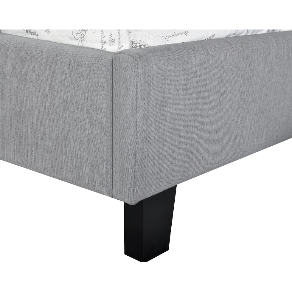 brigid gray twin bed   