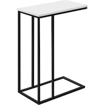 brigid white black end table   