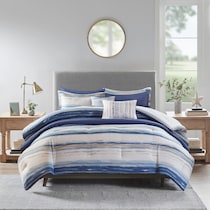 brimsley blue king bedding set   