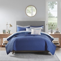 brimsley blue king bedding set   