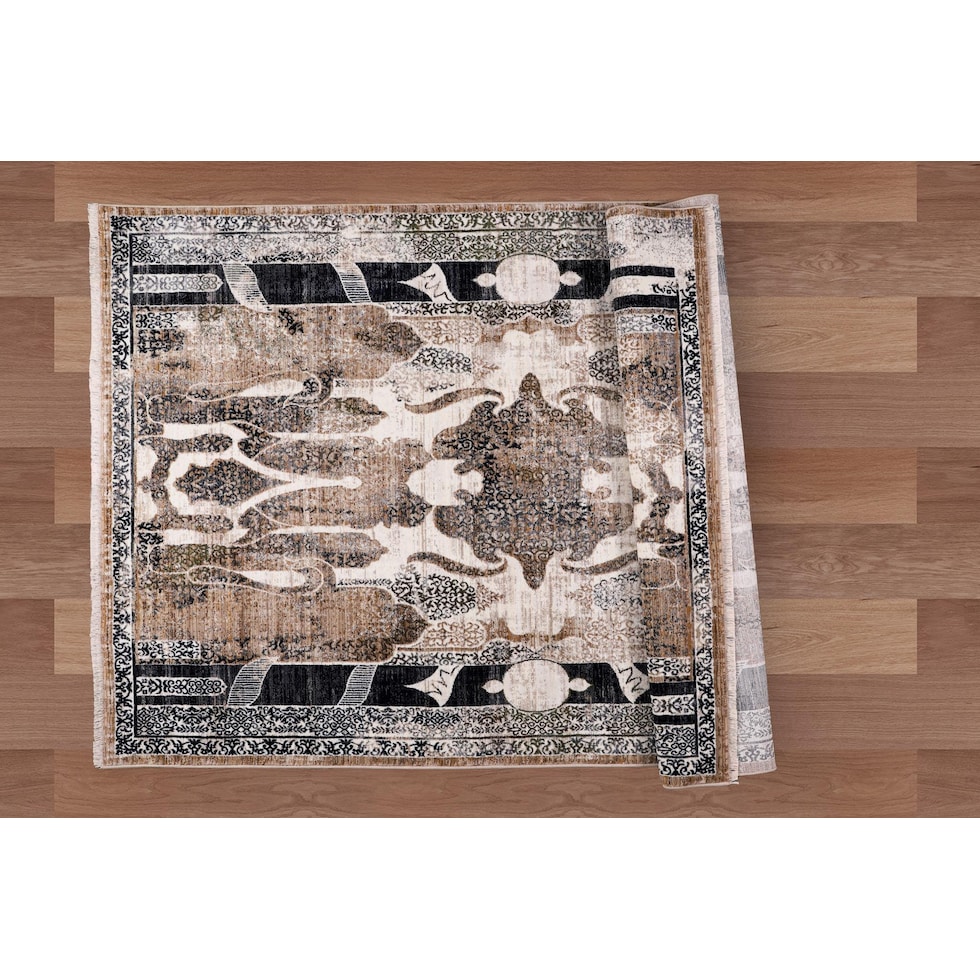 brinelli tan black area rug  x    