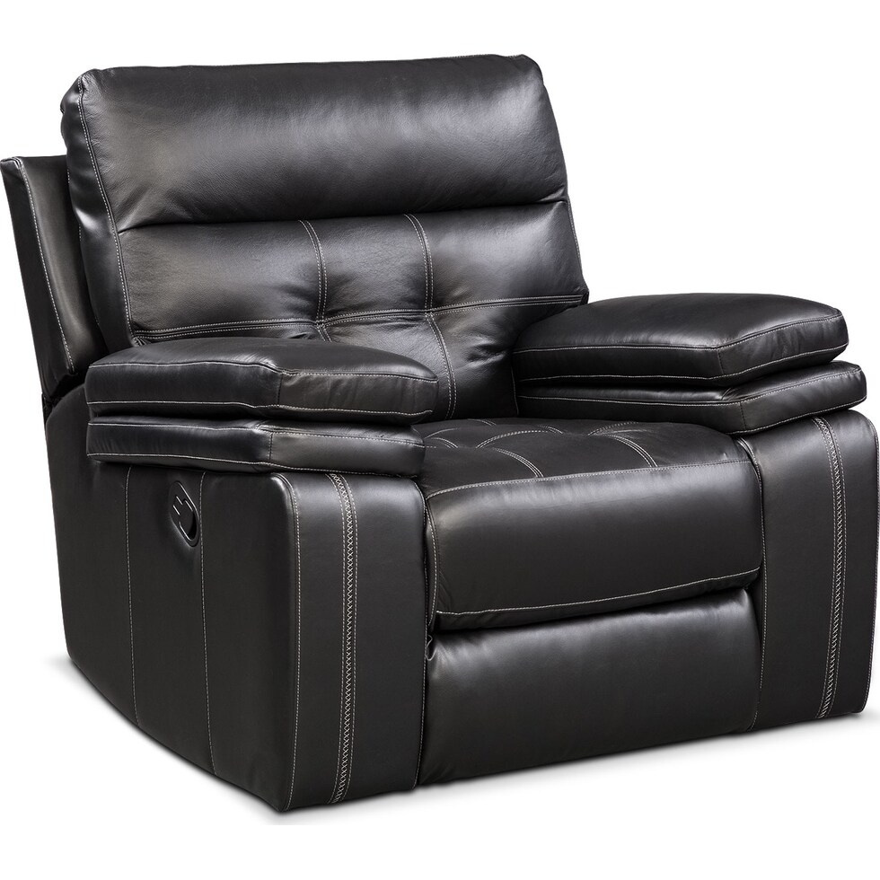 brisco black manual black manual recliner   