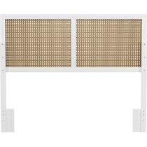 bristol white full queen headboard   