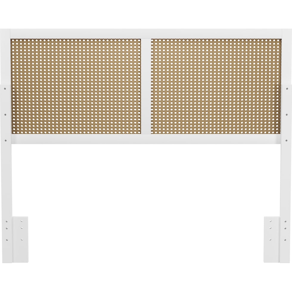 bristol white full queen headboard   