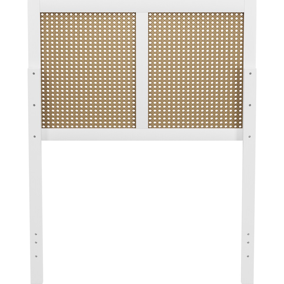 bristol white twin headboard   