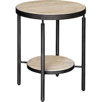 brit black side table   
