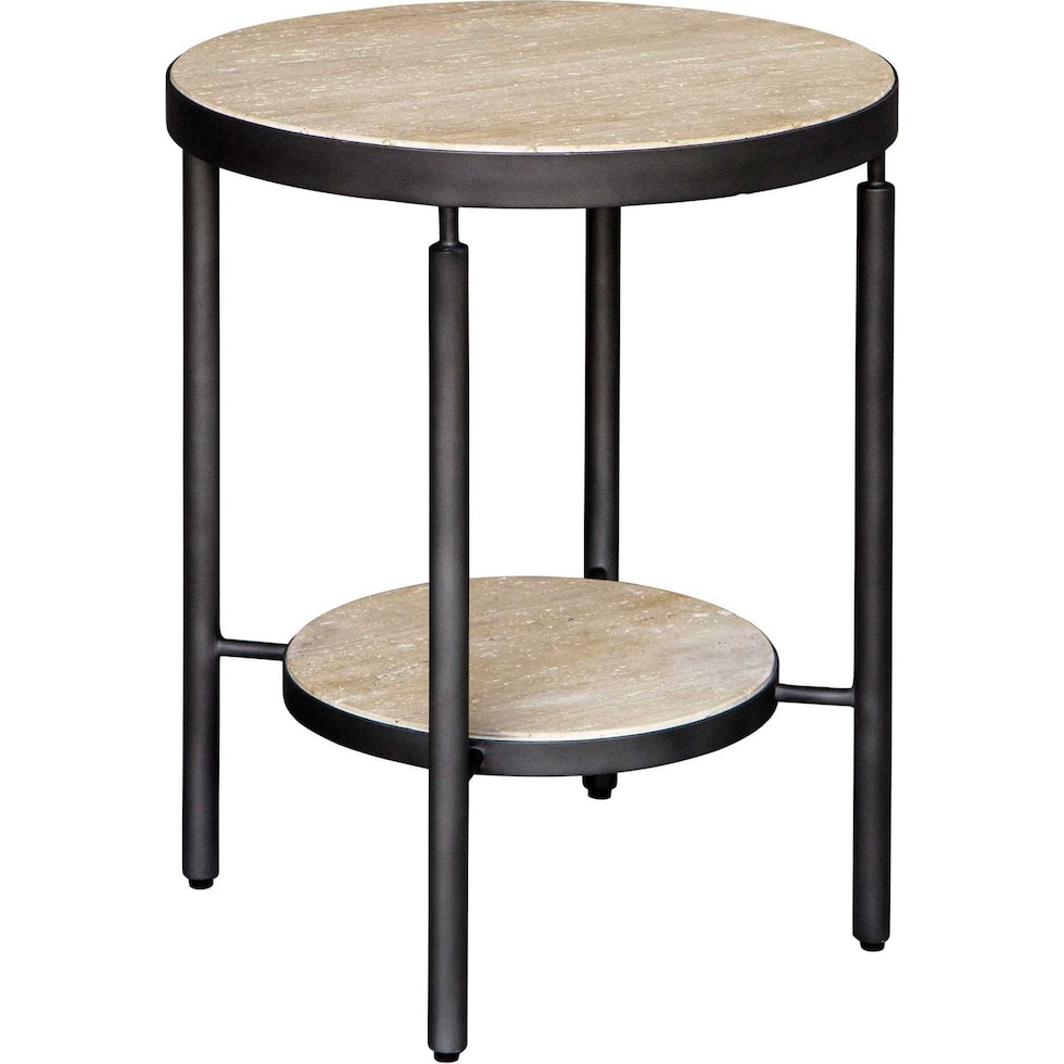 brit black side table   