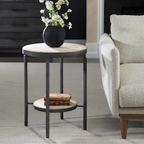 brit black side table   