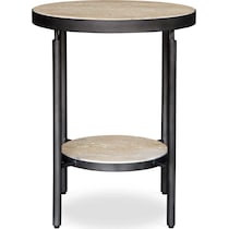 brit black side table   