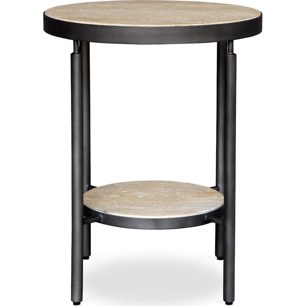 brit black side table   