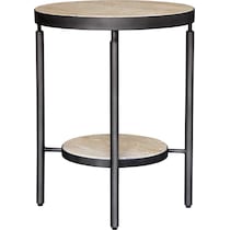 brit black side table   