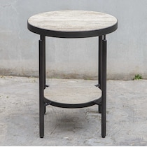 brit black side table   