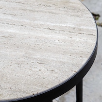 brit black side table   
