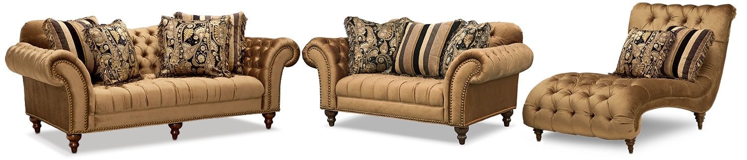 Sofa loveseat and chaise set discount