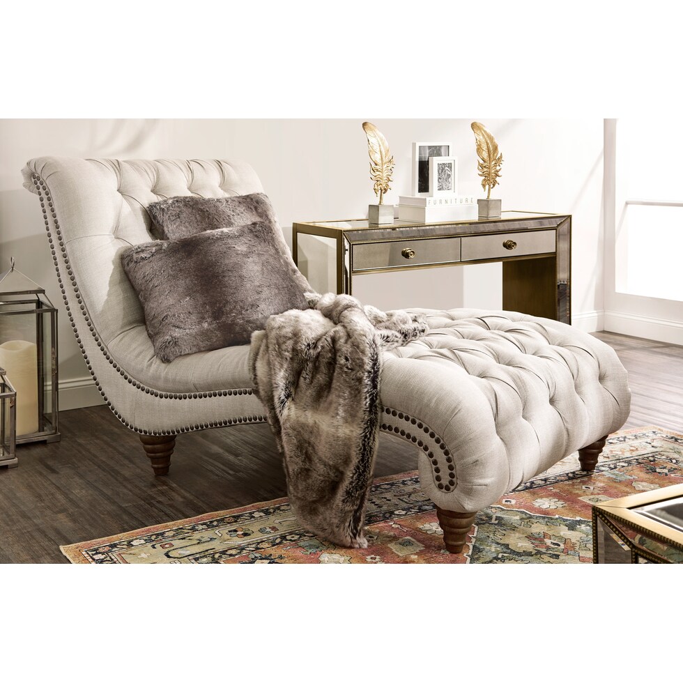 brittney linen chaise   