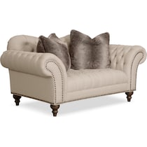 brittney linen loveseat   