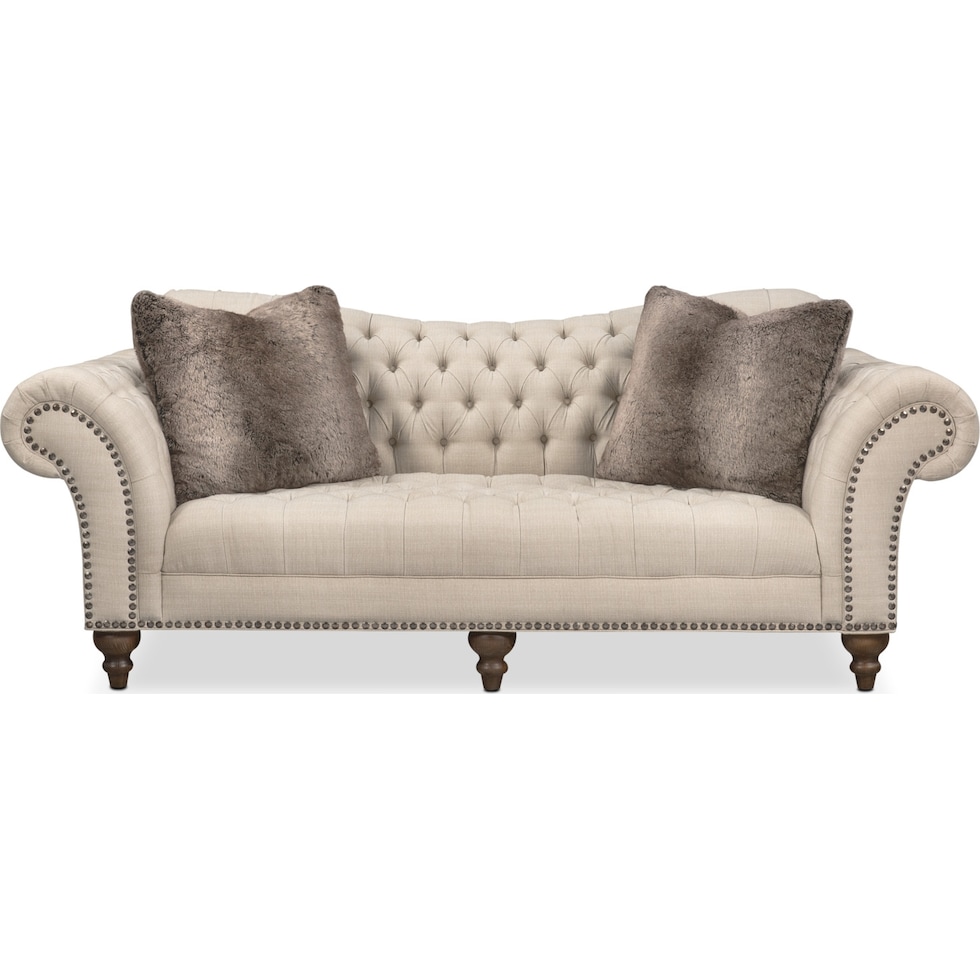 brittney linen sofa   