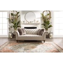 brittney linen sofa   