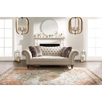 brittney linen sofa   