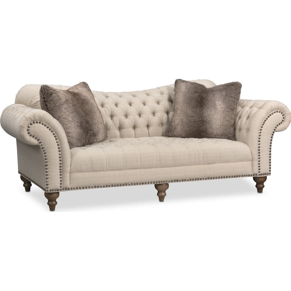 brittney linen sofa   