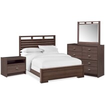 britto dark brown  pc king bedroom   