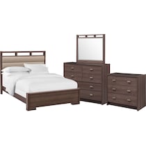 britto dark brown  pc queen bedroom   
