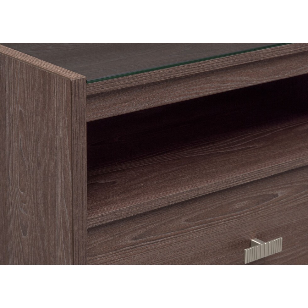britto dark brown nightstand   