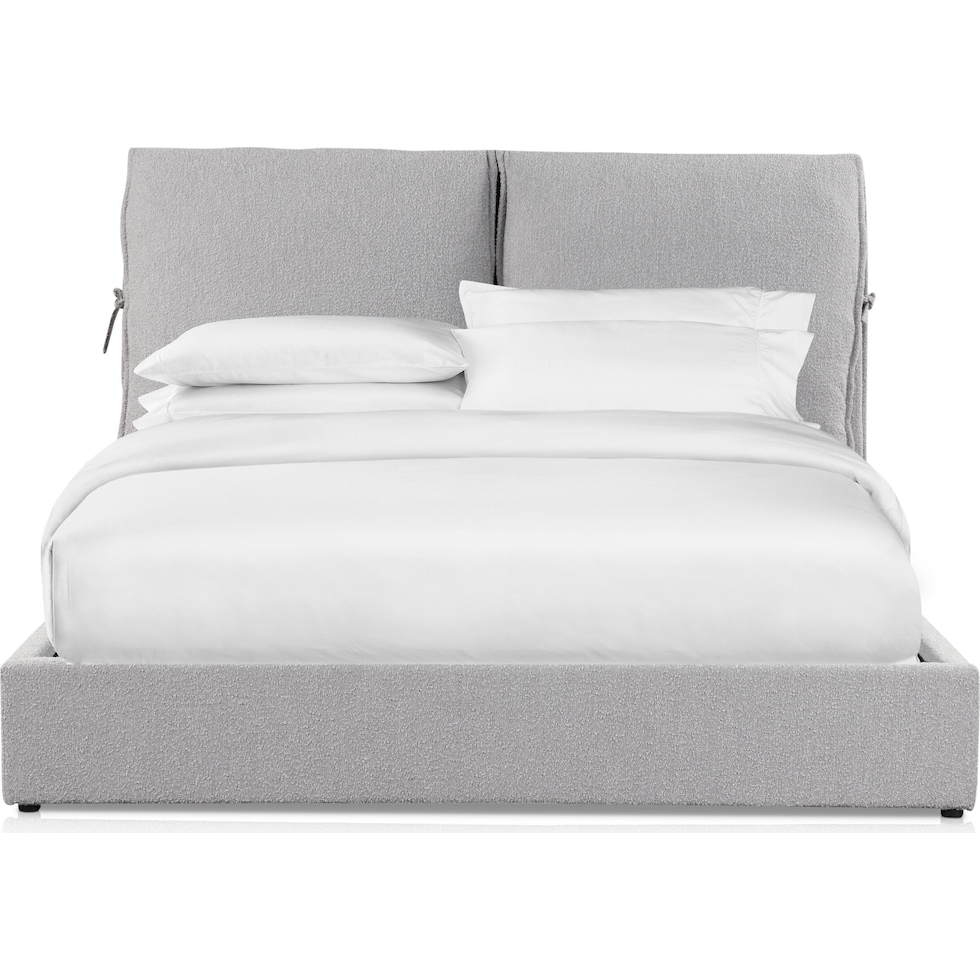 britton gray king bed   