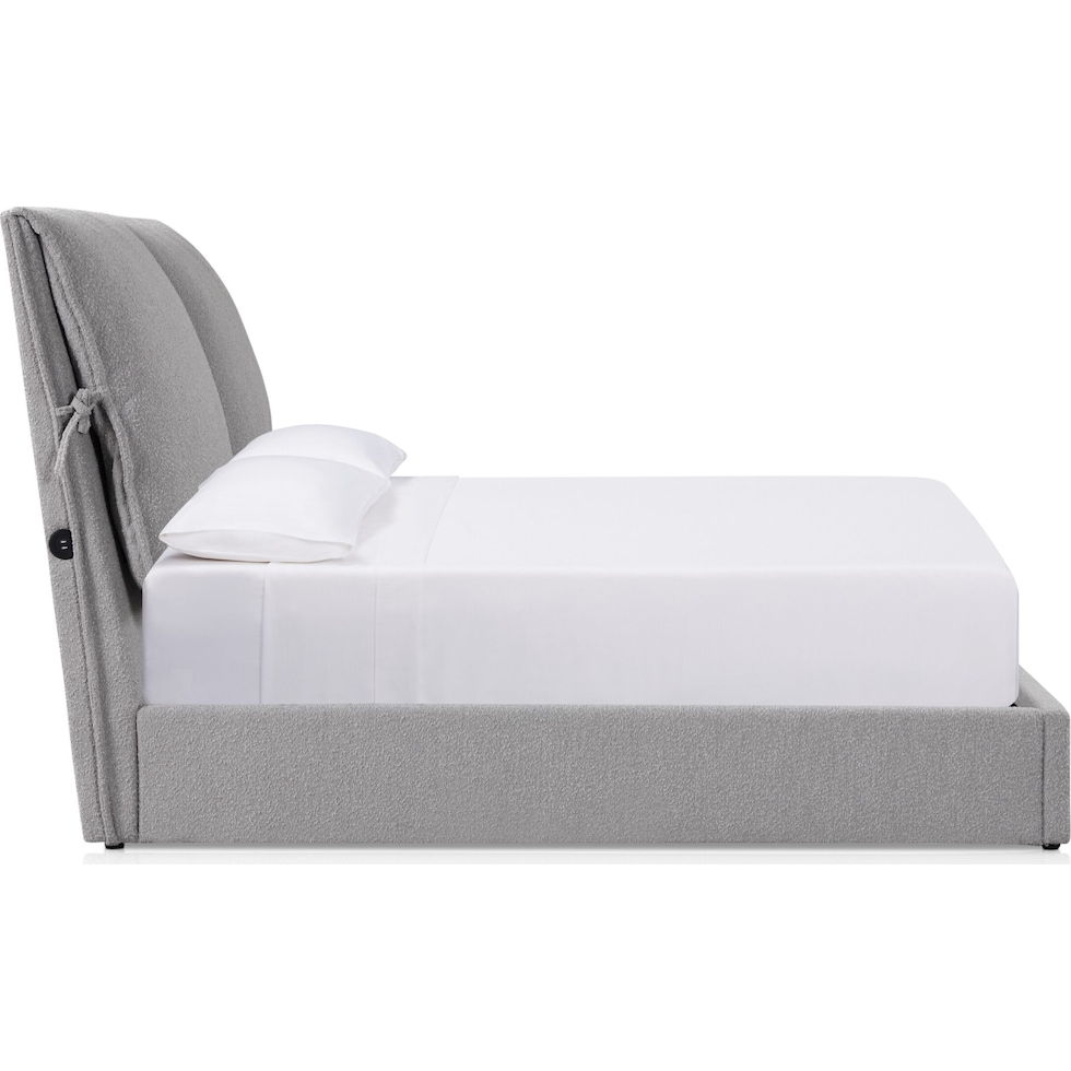 britton gray queen bed   