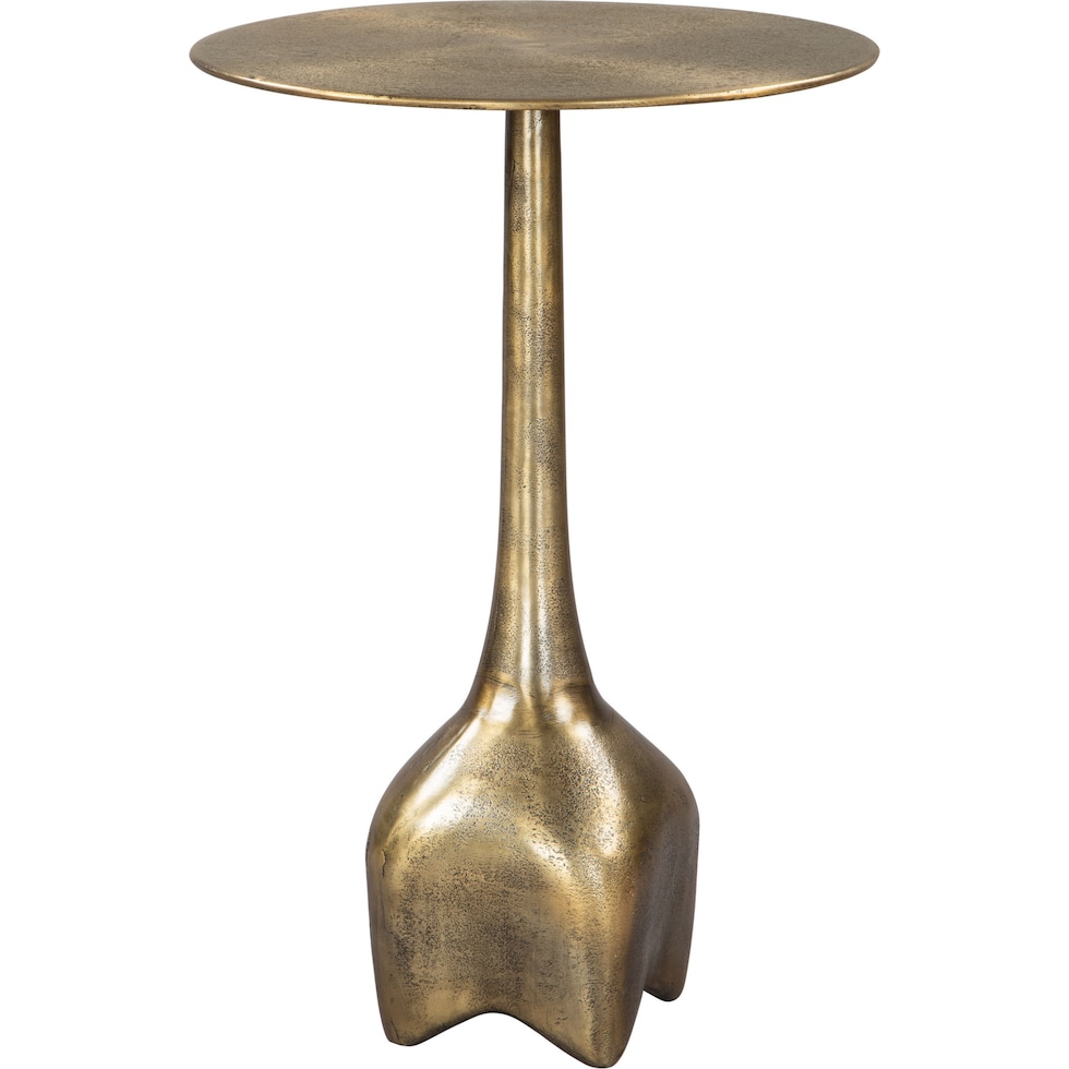 broadly gold side table   